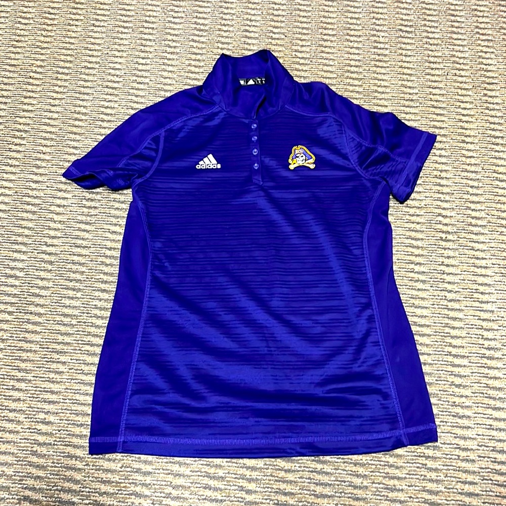Adidas Purple Stadium Coaches Polo w Jolly Roger